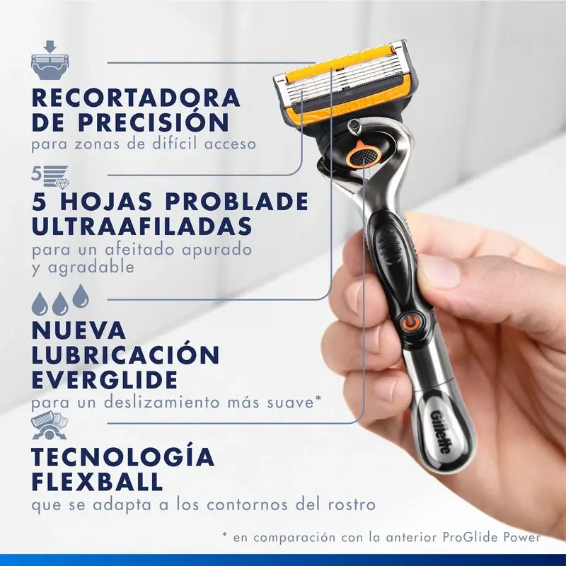Recharges de rasoir pour hommes Gillette Proglide Power, 4 pièces