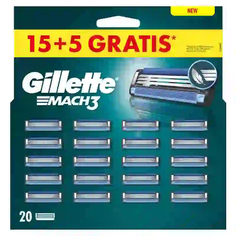 Gillette Mach3 Recharge, 20 recharges