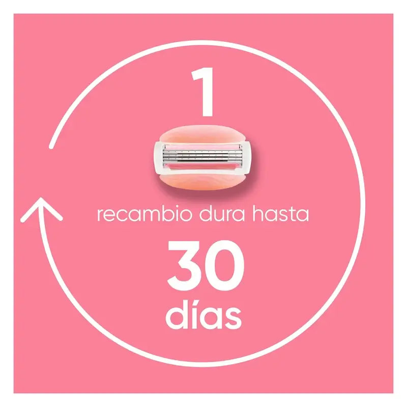 Rasoir épilatoire pour femmes Gillette Venus Comfortglide Spa Breeze, 1 manche + 3 recharges