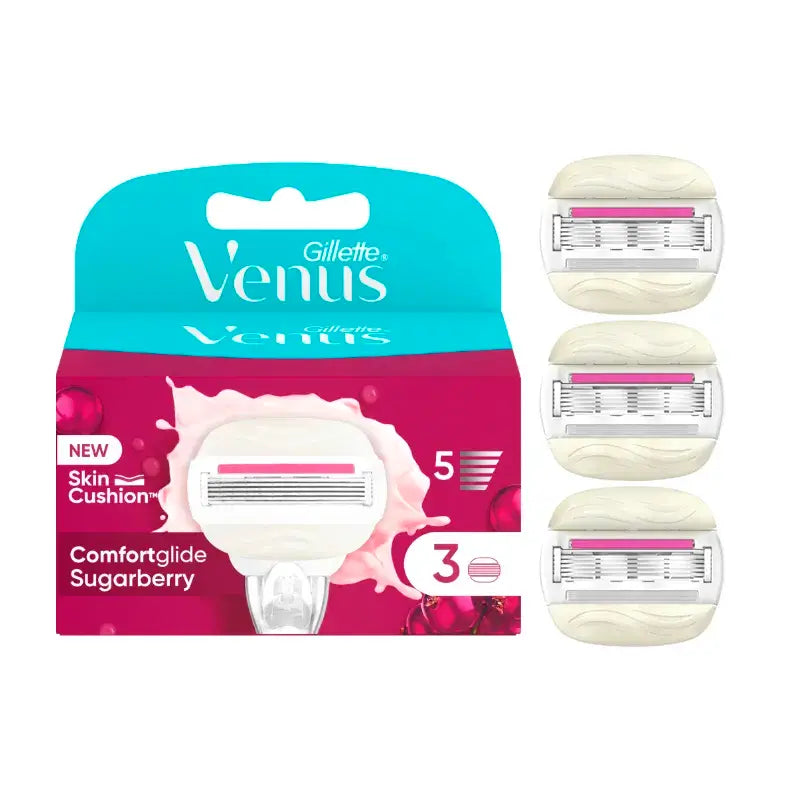 Venus Comfortglide Sugarberry Avec Olay, 3 pcs.
