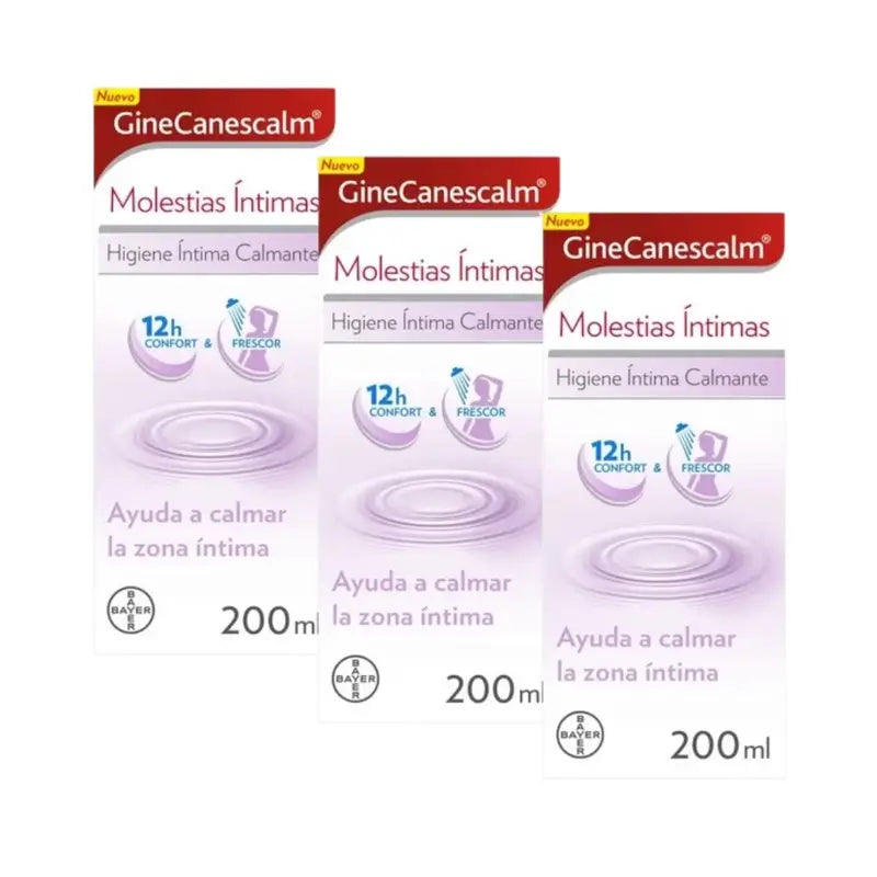 Ginescanes GineCanescalm Intimate Discomfort Gel, 3X200 Ml