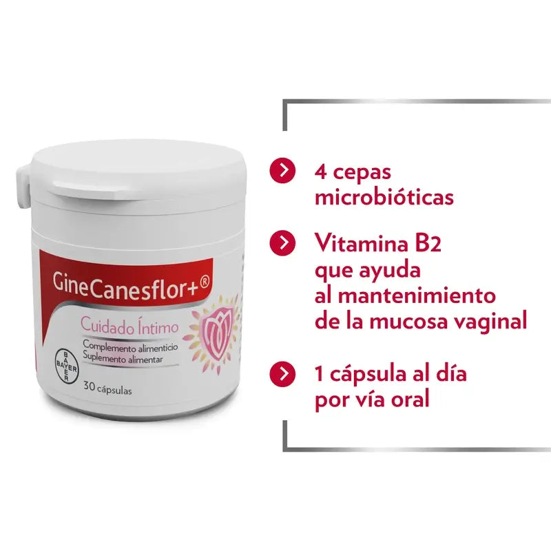 Gine-Canestén Gynecanesflor+, 30 Capsules