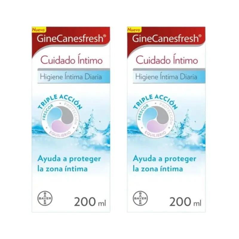 Ginescanes GineCanesfresh Gel de soin intime, 2X200 Ml