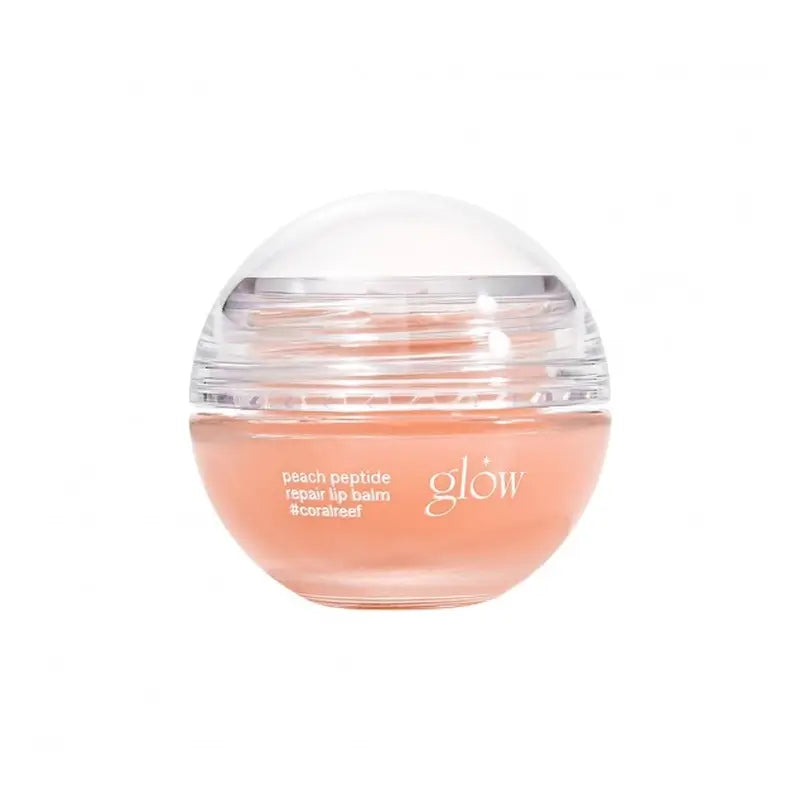 Baume à lèvres réparateur au peptide de Glow Peach Coralreef , 8 gr