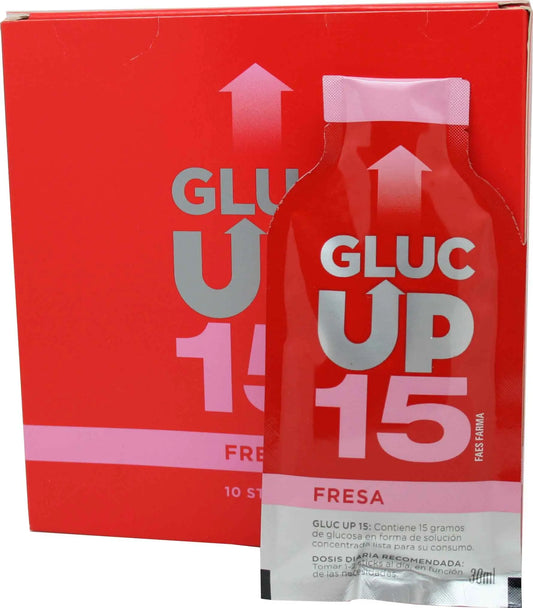 Gluc Up Strawberry Flavour 10 Sticks 15 g