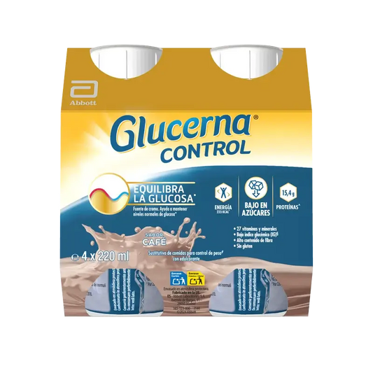 Glucerna Control Arôme Café, 4 Flacons x 220 ml