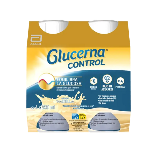 Glucerna Control Drink Vanilla 4 Bottles , 220 ml