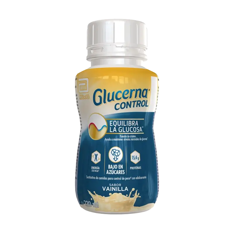Glucerna Control Goût vanille, 4 flacons x 220 ml