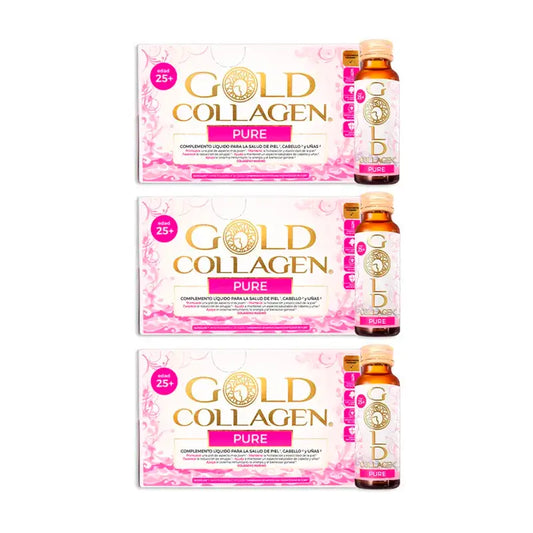 Gold Collagen Pure, Pack 3 x 10 Ampoules