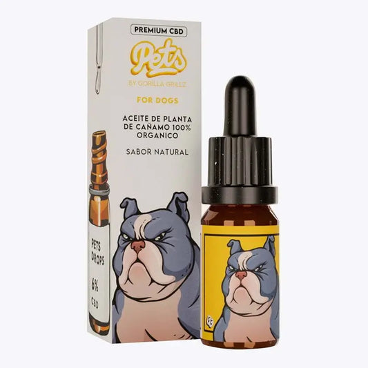 Gorilla Grillz Cbd Oil 6% For Dogs Natural Dog , 10 ml