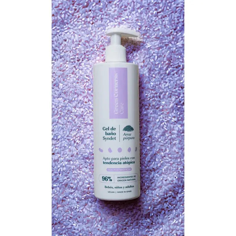Green Cornerss Gel de bain au riz violet, 400 ml