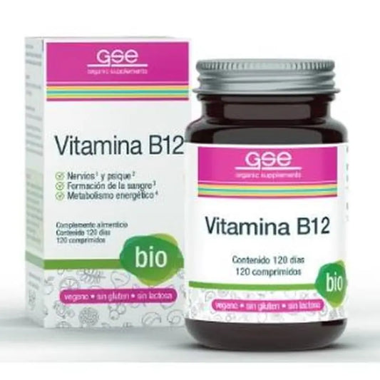 Gse Vitamin B12 120 Tablets Bio Vegan