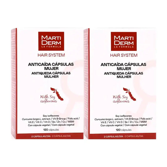 Hair System Capsules anti-chute pour femmes, paquet de 2 x 120 unités