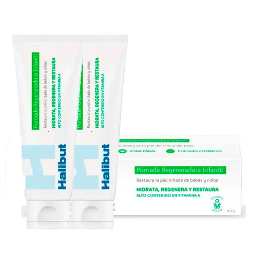 Pommade régénératrice pour enfants Halibut, paquet de 2 x 45 g