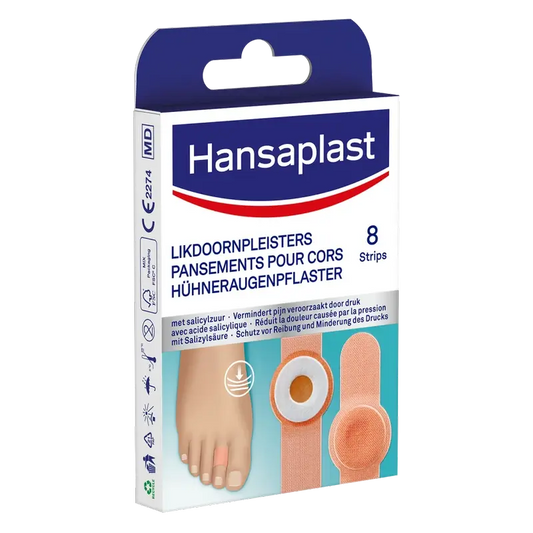 Hansaplast Bandage à l'acide salicylique pour les cors et les callosités, 8 pcs.