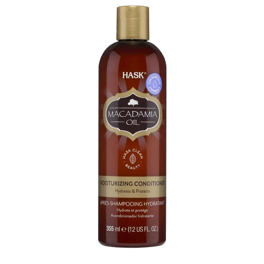Après-shampooing hydratant à l'huile de macadamia Hask, 355 ml