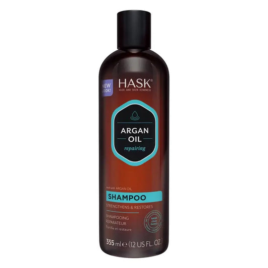 Hask Shampooing réparateur à l'huile d'argan, 355 ml