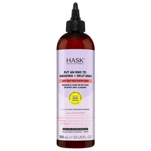 Hask Anti Hair Loss Solution With Rice Water Texture , 355 ml