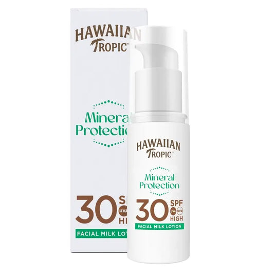 Hawaiian Tropic Ht Sun Milk Mineral Face Spf30, 50 Ml