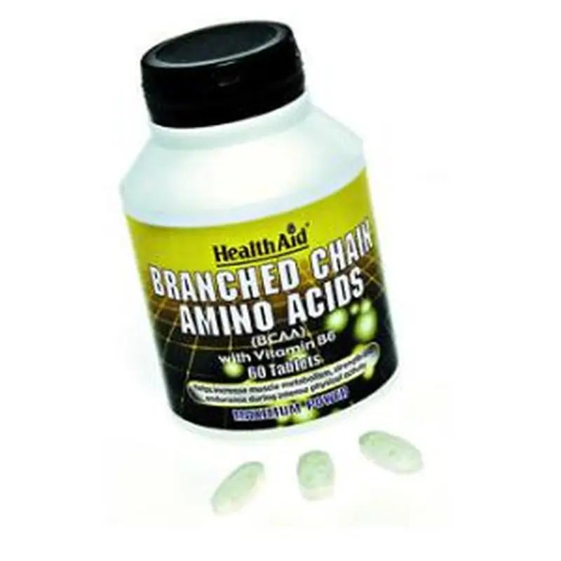 Health Aid Bcaa Branched Chain Amino Acids 60Comp.