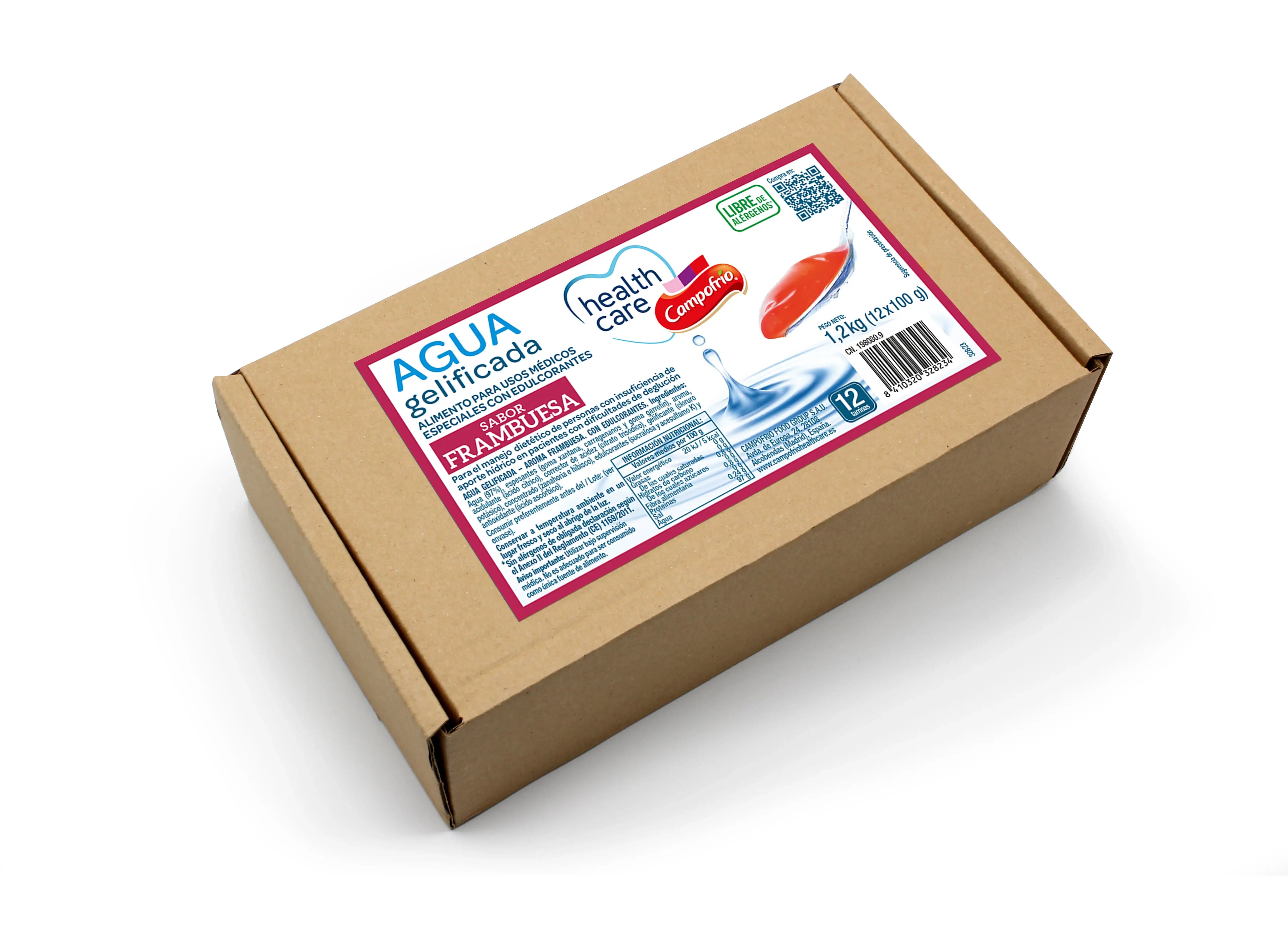 Health Care Campofrio Gelée à la framboise 100 g x 12 unités