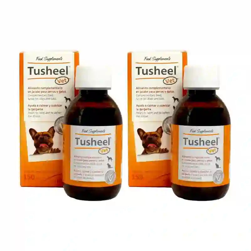 Heel Tusheel Veterinary Cough Syrup Chiens et chats, 2X150 Ml