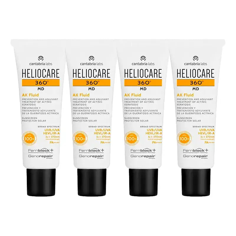 Heliocare 360º Md Ak Fluide, paquet de 4 x 50 ml