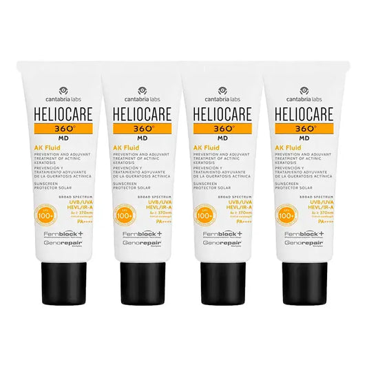Heliocare 360º Md Ak Fluide, paquet de 4 x 50 ml