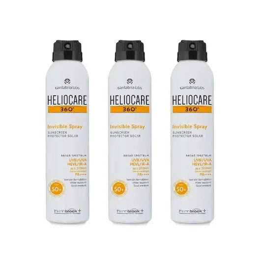 Heliocare 360º Invisible Protective Spray Spf 50+, 3X200 Ml