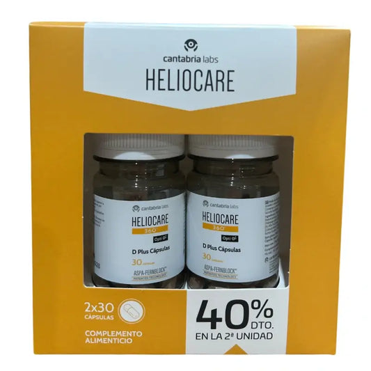 Heliocare Pack 360 D Plus, 2x30 gélules