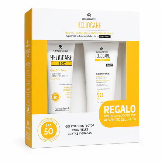 Heliocare Pack 360 Gel de Spf50 + Minitalla 360 Gel Advance, 150 ml