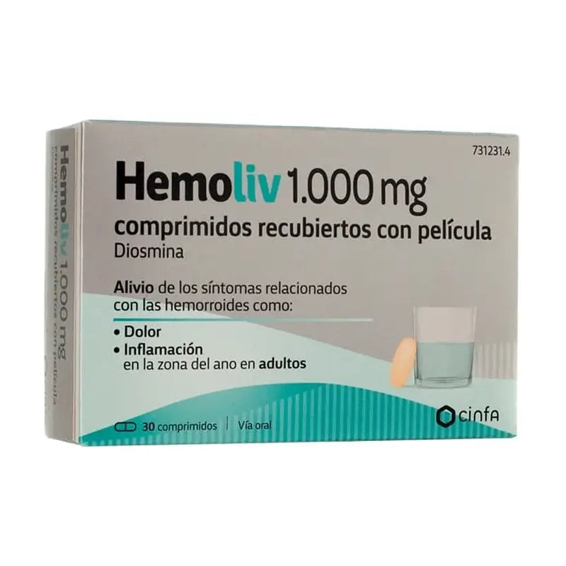 Hemoliv 1000 mg, 30 comprimés pelliculés