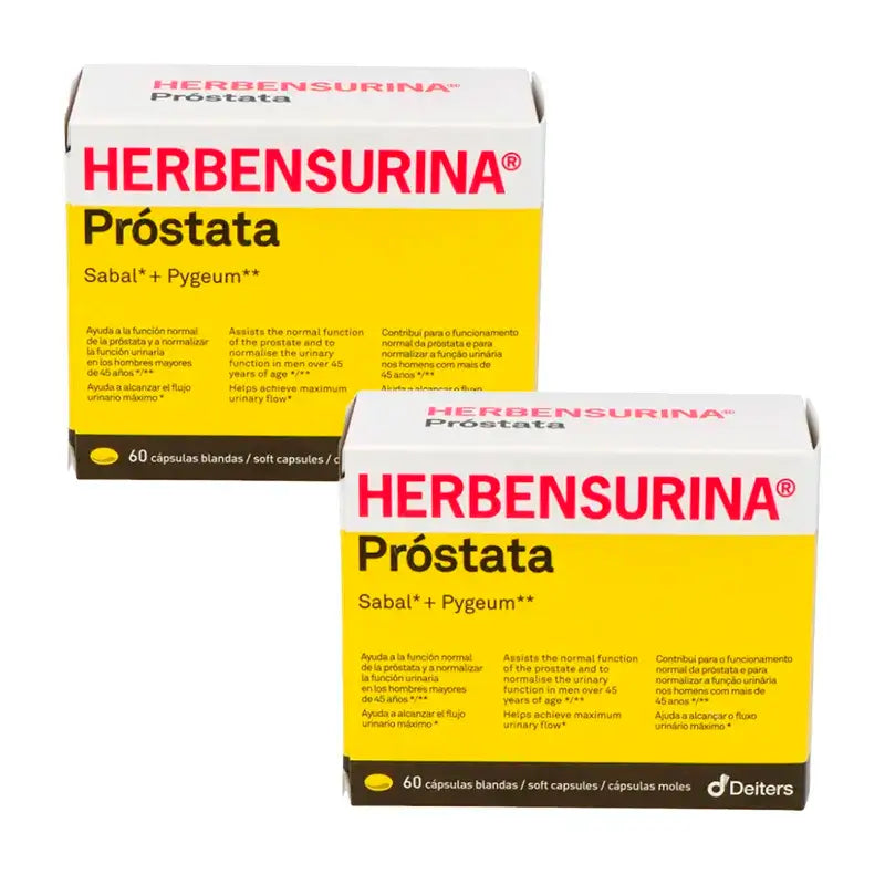 Herbensurina Prostate, Pack 2 x 60 capsules