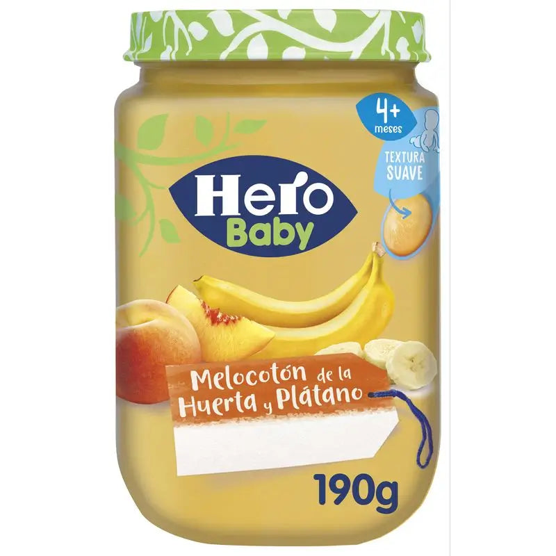Hero Baby Pêche et banane Pot de pêche et banane, 190gr