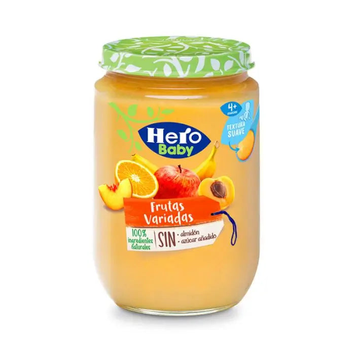 Hero Baby Pots de fruits assortis, 190g