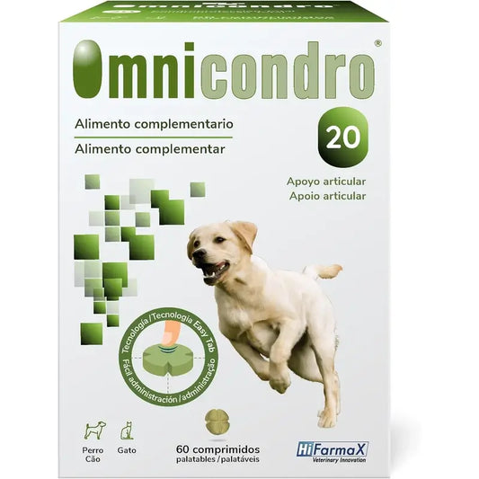 Omnicondro 20 Chondroprotecteur Chiens, 60 Comprimés
