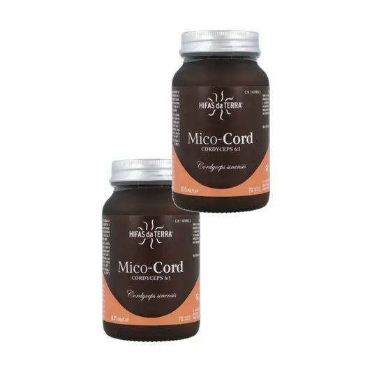 Hifas Da Terra Mico Cord (Cordyceps) Hdt, lot de 2 x 70 gélules
