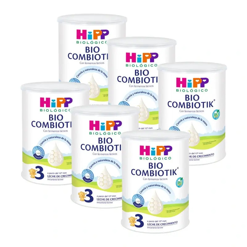 Hipp Combiotik 3, lait de croissance, paquet de 6 x 800 g