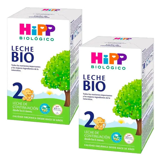 Lait Hipp 2 Bio, paquet de 2 x 600 g