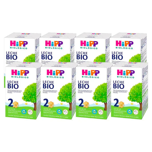 Hipp Milk 2 Bio Continuation, paquet de 8 x 600 g