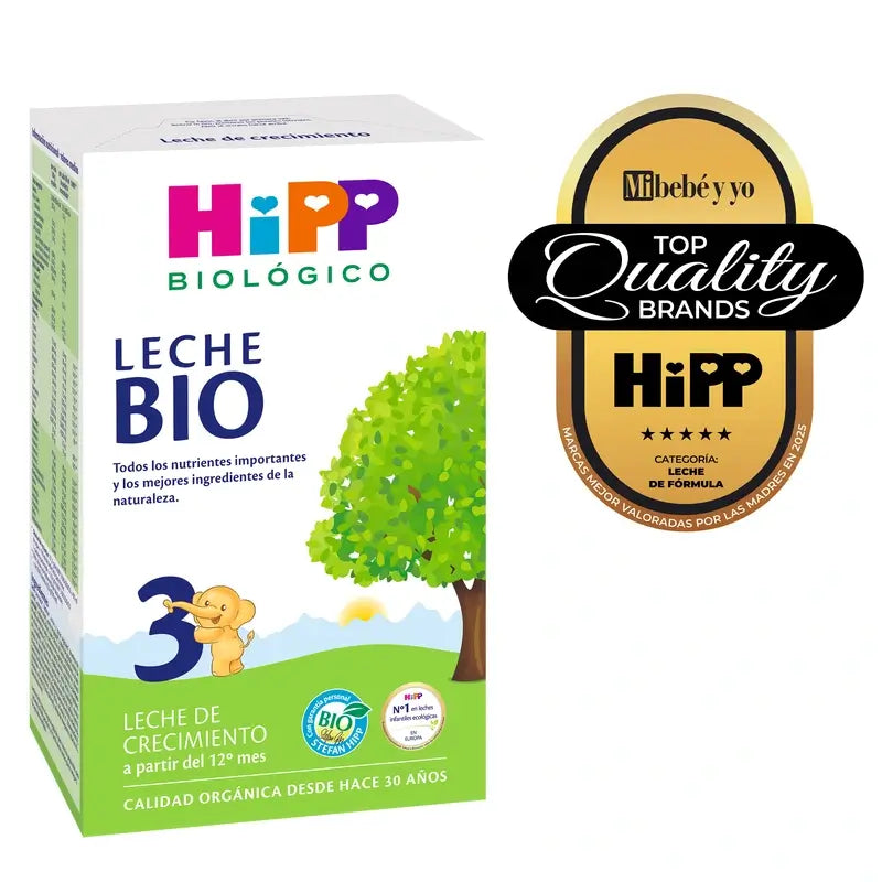 Hipp Organic Growth Milk 3, paquet de 3 x 500 g