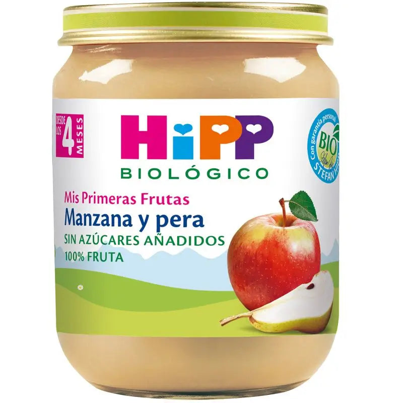 Hipp Organic Apple & Pear Jar, 125 G