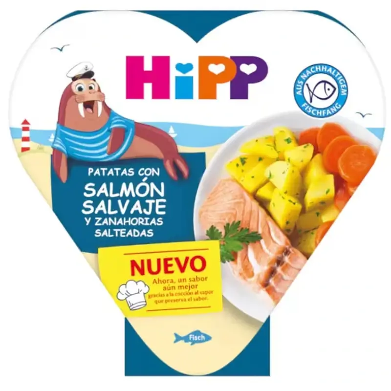 Carottes et pommes de terre Hipp au saumon sauvage, 250 g