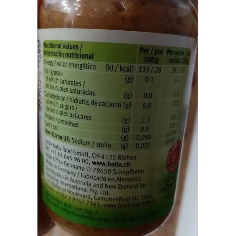 Pot de légumes et de riz Holle, 6 unités
