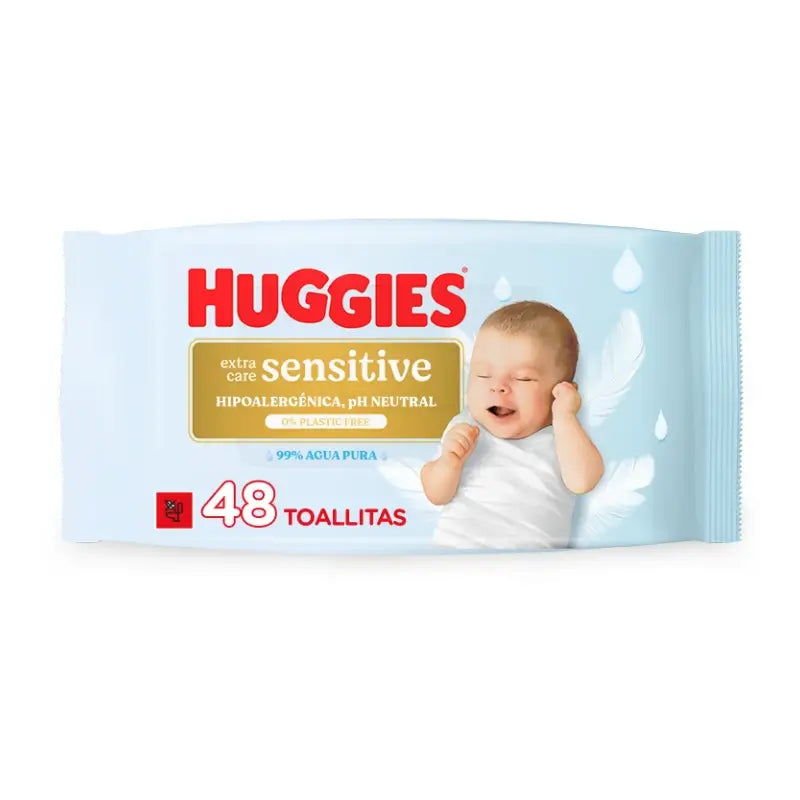 Huggies Extra Care Sensitive Wipes , 48 pcs.