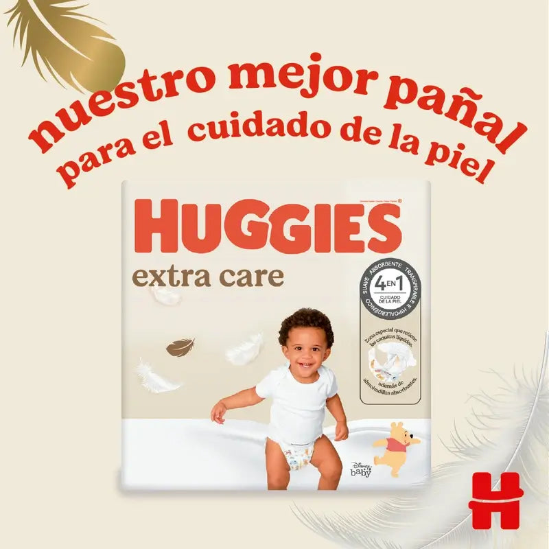 Huggies Extra Care Taille 2 (4-6 Kg) Disney Baby Diaper, 24 pcs.