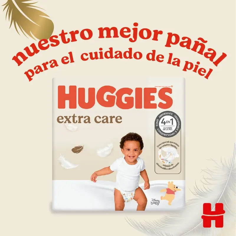 Huggies Extra Care Taille 3 (6-10 Kg) Disney Baby Nappy , 96 pièces