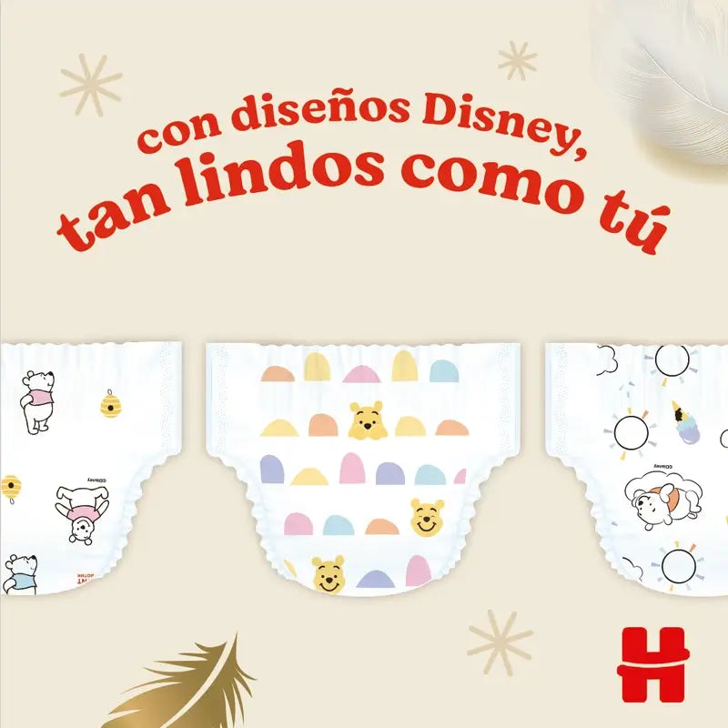 Huggies Extra Care Taille 4 (8-16 Kg) Disney Baby Nappy , 76 pièces