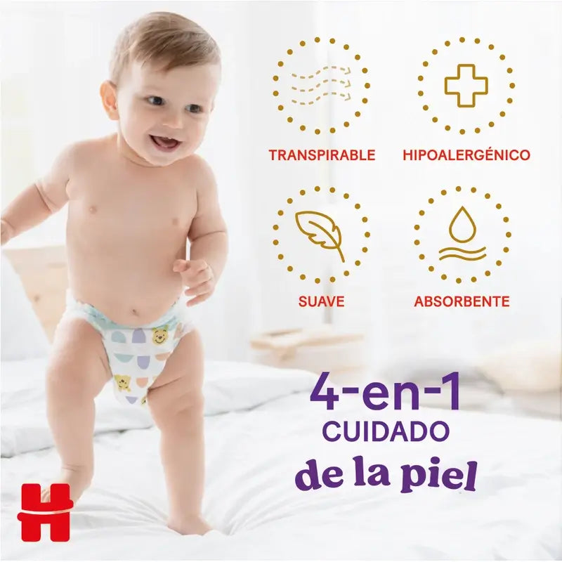 Huggies Extra Care Taille 6 (15-25 Kg) Disney Baby Diaper Briefs, 22 pcs.