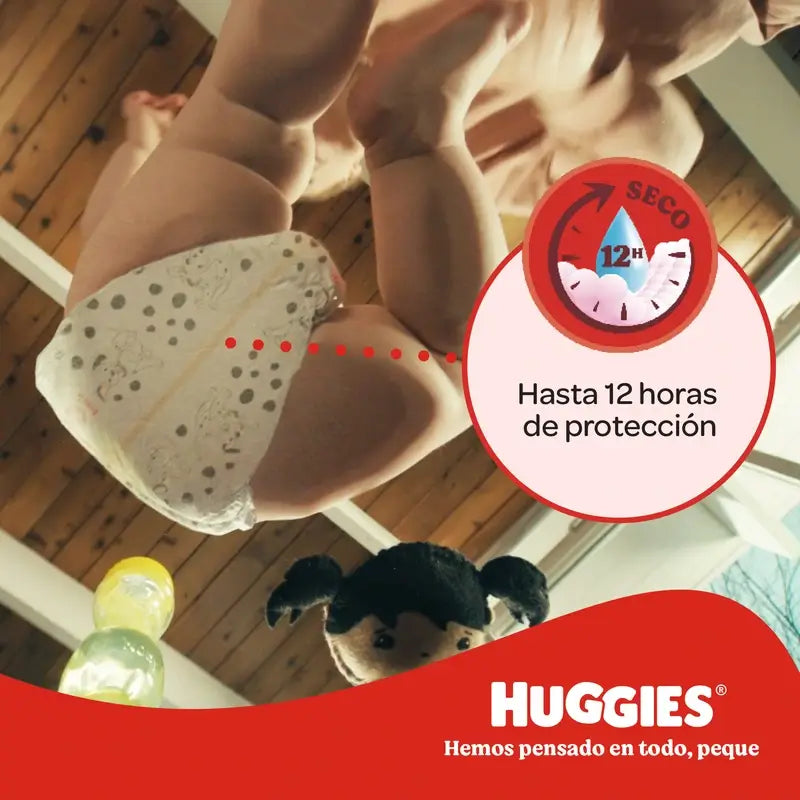 Huggies Little Movers Taille 4 (9-14 Kg) Disney Baby Diaper Brief, 120 pièces